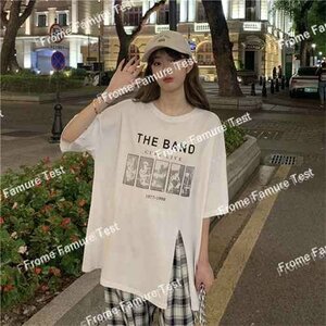 Tシャツ レディース ファッション 春夏 半袖 4XL ブラック