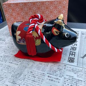 張子牛　ハリコ丑　郷土玩具民芸品