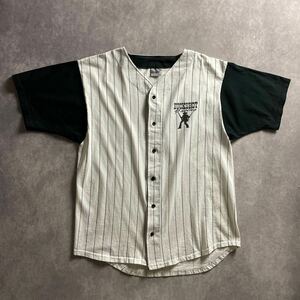 90s ヴィンテージ 古着 USA製 半袖 ベースボールシャツ オールド Lサイズ