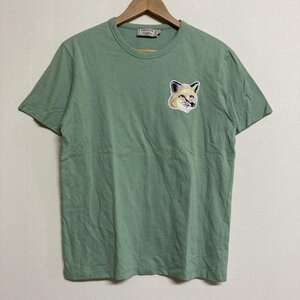 メゾンキツネ MAISON KITSUNE ビッグパステルフォックスヘッドロゴTシャツ S パステルグリーン EM00153KJ0010 Tシャツ Tシャツ S 刺繍