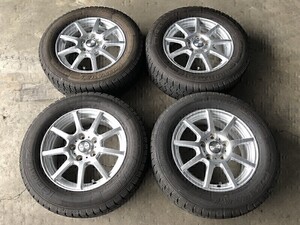 7.5分山程 アルミ付(WW5J064)reurion 15ｘ6J 5穴 114.3 +53 + GOOD YEAR ICENAVI7 195/65R15 91Q 2020年 スタッドレス ノア ヴォクシー