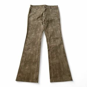 Rare 00s 5351 POUR LES HOMMES Pigment Dye Flare Pants archive Y2K lgb share spirit goa ifsixwasnine 14th addiction japanese label