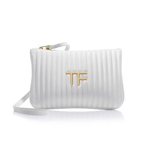 新品未使用　限定 TOM FORD トムフォード　ロゴクラッチバッグ　ポーチ　ホワイト