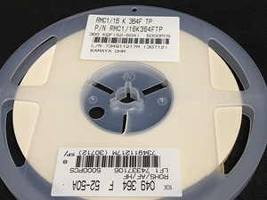 釜屋電機　RMC1/16K-364FTP　5000個/巻　角板形チップ抵抗器　1608サイズ　360kΩ　0.1W　F品