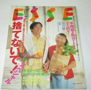 ESSE エッセ 1995.6/ 菅原大吉 竹内都子夫妻表紙インタビュー 小川菜摘がんばって浜ちゃん キャシー中島 料理レシピ 家計簿 当時広告 ほか