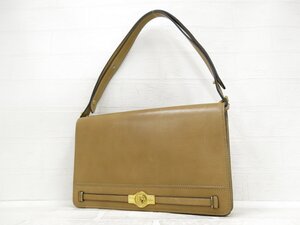 ◆美品◆Christian Dior クリスチャン・ディオール◆カーフ レザー 本革◆ワン ショルダー バッグ◆ベージュ G金具◆ヴィンテージ◆A9509