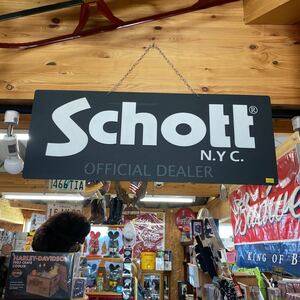 Schott 完品　非売品　レア物　看板　非売品　