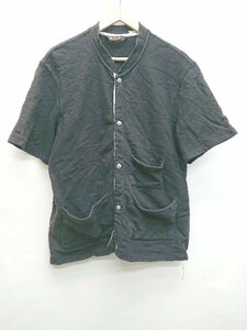 ◇ UNIFORM BRIDGE ＆ Co カジュアル スウェット 半袖 ジャケット カーディガン サイズＭ ブラック メンズ P