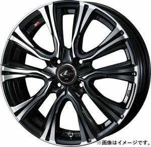 【個人宅発送可能】ウエッズ Weds 17X6.5J +50 4穴 PCD100 PBMC ホイール 1本 LEONIS VR レオニス・ブイアール (41244)