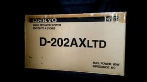 ONKYO D-202AX LTD オンキヨー♪超高音質２wayスピーカー♪除菌クリーニング品♪最高級艶出WAX処理♪元箱