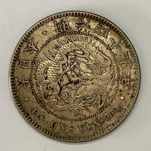 Y845 日本銀貨 明治四十五年 一圓銀貨 小型 直径約38.22mm 重量約26.8g 厚み約2.72mm