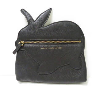 美品 MARC BY MARC JACOBS マークバイマークジェイコブス M0001868 ラビットポーチ クラッチバッグ レディース AY4473C