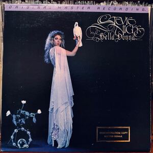 LP MFSL 1-121 STEVIE NICKS BELLA DONNA Mobile Fidelity Sound Lab. ハーフスピードカッティング高音質盤 日本ビクタープレス