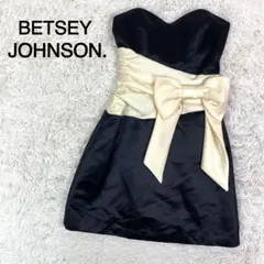 BETSEY JOHNSON. リボンデザイン ストラップレス タイトドレス