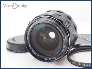 ★実用美品★ PENTAX ペンタックス Super-Multi-Coated TAKUMAR 28mm F3.5 前後キャップ&レンズフィルター付 M42用 #i8596