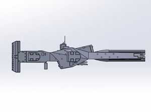 1/5000 ミサイル巡航艦 3Dプリント 未組立 同盟軍 巡洋艦 MISSILE CRUISER 宇宙船 宇宙戦艦 Spacecraft Space Ship Space Battleship SF