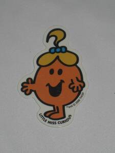 3548★新品★Mr Men & Little Miss ミスターメン & リトルミス LITTLE MISS.CURIOUS ステッカー★可愛い★