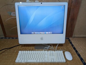 Apple iMac G5 20インチ G5 2.1GHz/1.5GB/250GB Mac OSX 10.4.6 中古