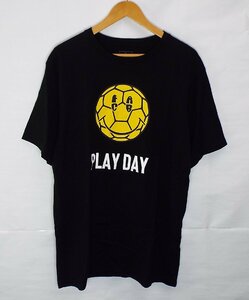 R263〇F.C.Real Bristol(エフシーレアルブリストル)PLAY DAY TEE 半袖 Tシャツ カットソー ブラック FCRB-210081 XLサイズ