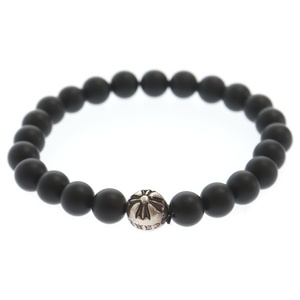 CHROME HEARTS クロムハーツ 8mm BEAD ビーズ ブレスレット シルバー/ブラック