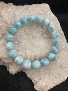 【E26760】AAAAA＊ラリマー＊11㎜＊ブレスレット＊高品質＊Larimar＊パワーストーン＊