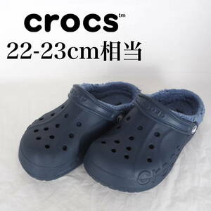 MK7001*crocs*クロック*キッズサンダル*22-23cm相当*ネイビー