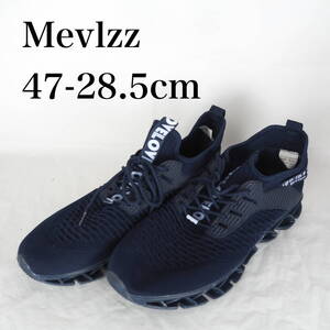 MK7044*Mevlzz*メンズスニーカー*47-28.5cm*ネイビー