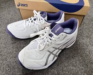 【送料込】asics アシックス テニスシューズ プレステージライト4 OC エキストラ ワイド 23.5cm 1043A014-101 レディース 幅広