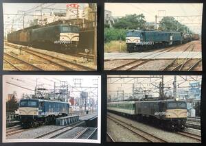 EF58 電気機関車の写真４枚（EF58 103/EF58 122/EF58 141/EF58 147/レトロ/JUNK）
