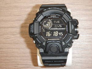 CASIO G-SHOCK タフソーラー レンジマン GW-9400 ブラック 動作品 中古 1円スタート