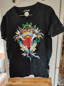 Ed Hardy ③ 綿コットン 半袖Tシャツ メンズLサイズ