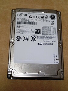 〈 2.5インチ HDD SATA150 80GB 9.5mm FUJITSU MHV2080BH 〉