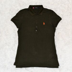 ★⑪★POLO★ラルフローレン★ラルフローレン(株)★ カーキ・オリーブ色★ポロ刺繍半袖ポロシャツ　　M　165