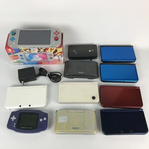 ■■【1円スタート】 Nintendo ニンテンドウ ゲーム機 本体まとめ SWITCH Lite DS 3DSLL ゲームボーイアドバンス 全体的に状態が悪い