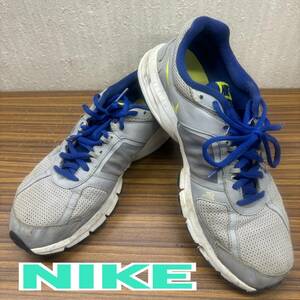 靴 ◆ NIKE ◆ スニーカー２７㎝ グレーｘブルー ◆ ナイキ ◆ メンズ シューズ