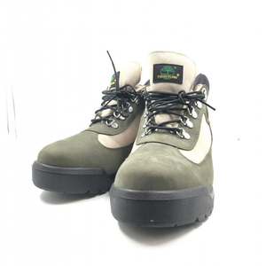 【中古】Timberland FIELD BOOT WP L/F MID BOOT DARKGREEN NUBACK 26cm A2KXU　ティンバーランド[240024469119]