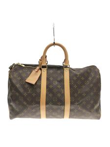 LOUIS VUITTON◆キーポル・バンドリエール45_モノグラム_BRW/PVC/BRW/総柄/M41418//