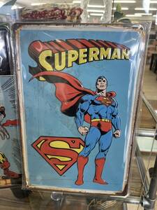 スーパーマン　ブリキパネル　レトロ　アメリカン　SUPERMAN　MARVEL　パネルアート　アートパネル　アメコミ　アメリカンコミック　USA