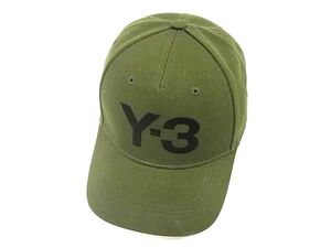 1円 ■美品■ Y-3 ワイスリー ポリエステル100% キャップ 帽子 メンズ レディース グリーン系 FH1733