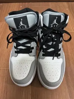 NIKE Air Jordan1Mid GreyFog/White/Black