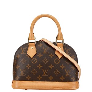 ルイ ヴィトン モノグラム アルマBB ハンドバッグ ショルダーバッグ 2WAY M53152 ブラウン PVC レザー LOUIS VUITTON 【中古】