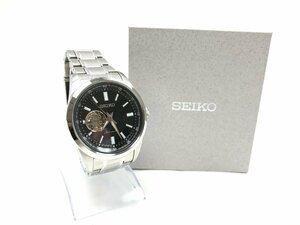 美品 SEIKO セイコー プレサージュ 4R38-02A0 腕時計 裏スケルトン ブラック文字盤 自動巻き メンズ腕時計 リストウォッチ Y05065S