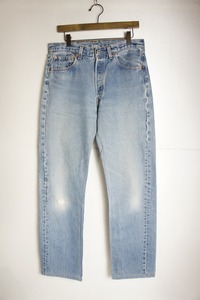 正規 90s Levis 501 リーバイス 501 デニム パンツ ジーンズ オリジナル USA製 501-0118 99年製 裏524 薄青 W33L34 本物 830N