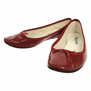 repetto / レペット | Cendrillon Ballerinas / V086V パテントレザー リボン フラット バレエシューズ | 37 | Flamme | レディース