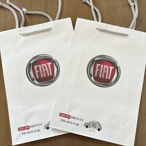 FIAT フィアット ABARTH アバルト 紙袋 ショッパー エコバッグ ロゴ入り グッズ コレクション オシャレ レア 希少 新品 未使用 ①