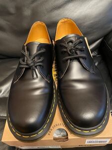 Dr Martens 3ホールブーツ　ギブソン　ブラック正規品UK9 JP28〜28.5cm美品　 革靴　ブーツ　ドクターマーチン