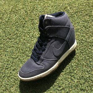 美品22.5 NIKE DUNK SKY HI ESSENTIAL ナイキ ダンク スカイ ハイ エッセンシャル HT919