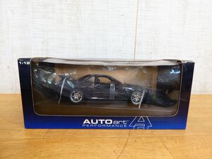 (TM-17)◇AUTO art オートアート ミニカー NISSAN SKYLINE R34 GTR V-SPECⅡ BLACK PEARL 日産 スカイライン 1/18 箱付き ＠80(11)