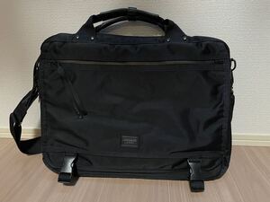 PORTER LUGGAGE LABEL 吉田カバン ポーター ラゲッジレーベル　 ショルダーバッグ ブラック ブリーフケース