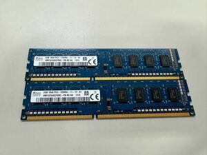 S691)SK-Hynix 4GB (2GB 2枚組) PC3-12800U DDR3